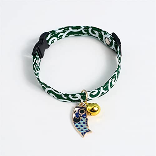 Niedliches Halsband für Katzen und Haustiere, mit Glocke, Katzenhalsband, verstellbar, für Haustiere, Sicherheitskätzchen, für Katzen, Welpen, Hunde (Farbe 1) von UOHUFIDABFD