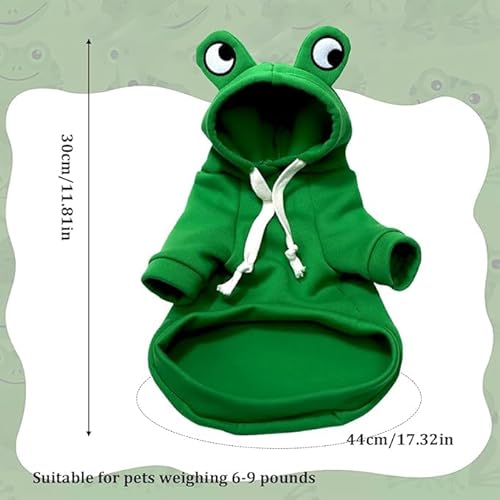 UOPJDD 1 Stück Froschförmiger Kleidung, Lustige Haustierkleidung, Warme Kleidung, Tierverkleidungsvorräte. UOPJDD 1 Stück Froschförmiger Kleidung, Lustige Haustierkleidung, Warme Kleidung, Tierverkleidungsvorräte. von UOPJDD