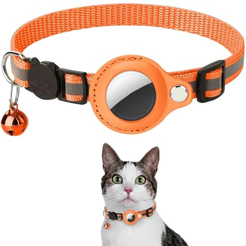 UOSIA Airtag -Katzenkragen Ausbruch Mit Bell - Verstellbarer Reflektierender Kätzchenkragen Mit Lufttag Halter Sicherheitsschnalle Für Mädchen Boy Cats UOSIA Airtag -Katzenkragen Ausbruch Mit Bell - Verstellbarer Reflektierender Kätzchenkragen Mit Lufttag Halter Sicherheitsschnalle Für Mädchen Boy Cats von UOSIA