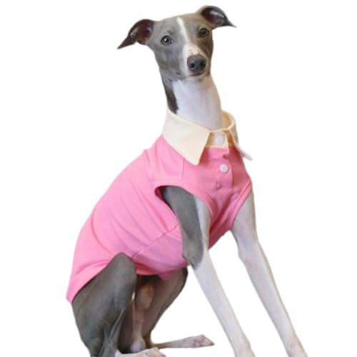 UOSIA Atmungsaktives Hunde-T-Shirt, Italienischer Windhund, Weiches Stretch-Tanktop, Rosa Weste UOSIA Atmungsaktives Hunde-T-Shirt, Italienischer Windhund, Weiches Stretch-Tanktop, Rosa Weste von UOSIA