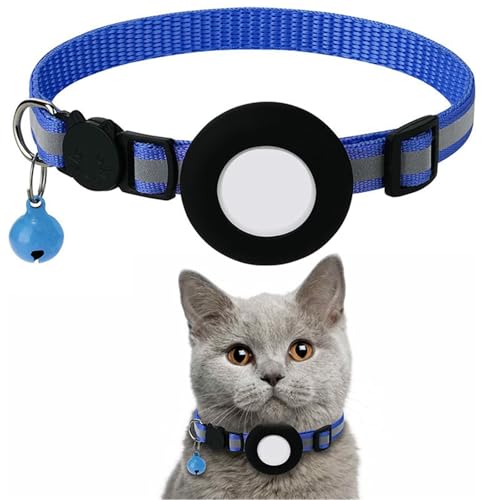 UOSIA Cat Airtag -Kragen - Leichter Weicher Nylon, Reflektierender Streifen, Tracker -Katzenkragen Für Mädchen Boy Cats Kätzchen Welpen von UOSIA
