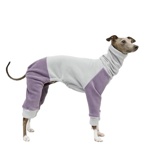 UOSIA Extra Warme Hundemantel Onesie Weiche Fleece Schildkröte Hals Greyhound Pyjamas PJS Für Kaltes Wetter 4 Beine Farbe Block Haustier Bodysuit Für Mittlere Große Hundekläder UOSIA Extra Warme Hundemantel Onesie Weiche Fleece Schildkröte Hals Greyhound Pyjamas PJS Für Kaltes Wetter 4 Beine Farbe Block Haustier Bodysuit Für Mittlere Große Hundekläder von UOSIA