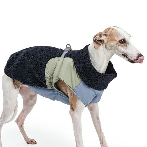 UOSIA Fleece Hund Winter Weste Warme Haustier Jacke Mit Leine Loch Verstellbare Winddichte Greyhound Schneejacke Mit Felzkragen Reißverschluss Hundemantel Für Mittlere Hunde UOSIA Fleece Hund Winter Weste Warme Haustier Jacke Mit Leine Loch Verstellbare Winddichte Greyhound Schneejacke Mit Felzkragen Reißverschluss Hundemantel Für Mittlere Hunde von UOSIA