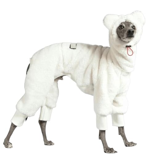 UOSIA Graues Winter-Fleece-Sweatshirt in Weiß weich mit Rollkragen Winddicht für Whippets süßes Outfit für Hunde Jungen und Mädchen UOSIA Graues Winter-Fleece-Sweatshirt in Weiß weich mit Rollkragen Winddicht für Whippets süßes Outfit für Hunde Jungen und Mädchen von UOSIA