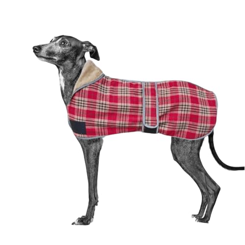 UOSIA Greyhound Winter Hund Mantel Mit Leine Loch Warme Plaid Winddichte Reflektierende Dicke Whippet Hund Fleece Jacke Kaltes Wetter Haustier Weste Mantel Kleidung Für Mittlere Große Hunde UOSIA Greyhound Winter Hund Mantel Mit Leine Loch Warme Plaid Winddichte Reflektierende Dicke Whippet Hund Fleece Jacke Kaltes Wetter Haustier Weste Mantel Kleidung Für Mittlere Große Hunde von UOSIA
