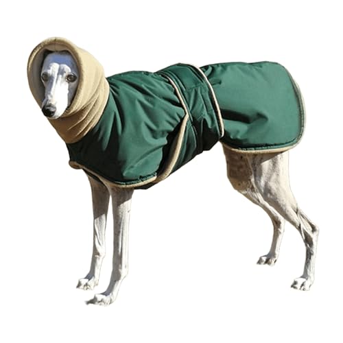 UOSIA Greyhound Wintermantel Verstellbare Fleece Gefüttert Hundejacke Mit Schildkrötenhals, Warm Kaltes Wetter Hundemantel Winddichte Oberbekleidung Für Mittlere/Große Hunde UOSIA Greyhound Wintermantel Verstellbare Fleece Gefüttert Hundejacke Mit Schildkrötenhals, Warm Kaltes Wetter Hundemantel Winddichte Oberbekleidung Für Mittlere/Große Hunde von UOSIA