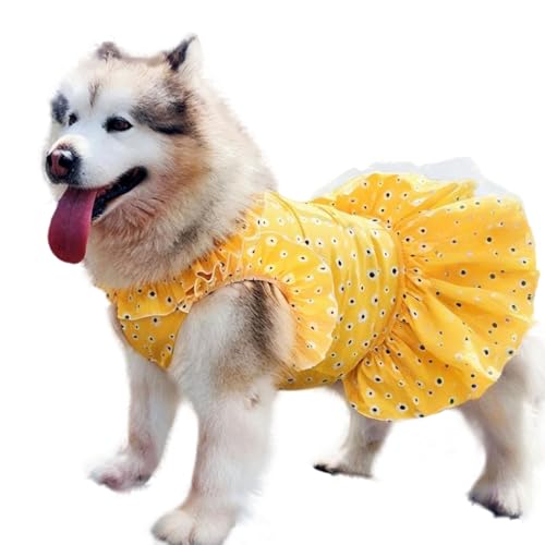 UOSIA Haustier-Hundekleid, Blumendesign, Prinzessinnenkleid, Strand-Outfit, Designer-Sommerkleid, Kleidung, leicht und atmungsaktiv, Hundekleider für große Hunde, Mädchen, für Hochzeit, Geburtstag, UOSIA Haustier-Hundekleid, Blumendesign, Prinzessinnenkleid, Strand-Outfit, Designer-Sommerkleid, Kleidung, leicht und atmungsaktiv, Hundekleider für große Hunde, Mädchen, für Hochzeit, Geburtstag, von UOSIA
