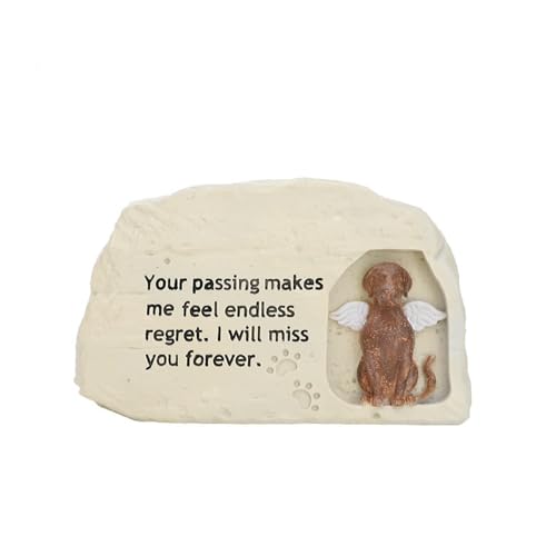 UOSIA Haustier Urne für Katze Asche Harz Engel Katze und Asche Tasche Haustier Sympathie Geschenk Hund Grab Marker Statue für Garten Dekor von UOSIA