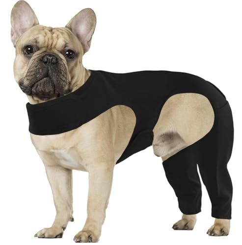 UOSIA Hund Chirurgie Erholung Ärmel Hinterbein Haustier Verhindern Lecken Ellenbogen Brace Protector Alternative Hosen Shirt Für Mittlere Große Hunde von UOSIA
