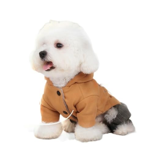 UOSIA Hund Hoodie Für Kaltes Wetter Warme 4-Beine Coral Fleece Sweatshirt Mit Knöpfen Weiche Dehnbare Onesie Pyjamas Für Kleine Mittlere Haustier Wintermantel UOSIA Hund Hoodie Für Kaltes Wetter Warme 4-Beine Coral Fleece Sweatshirt Mit Knöpfen Weiche Dehnbare Onesie Pyjamas Für Kleine Mittlere Haustier Wintermantel von UOSIA