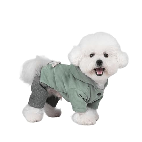 UOSIA Hund Hoodie Für Kaltes Wetter Warme 4-Beine Coral Fleece Sweatshirt Mit Knöpfen Weiche Dehnbare Onesie Pyjamas Für Kleine Mittlere Haustier Wintermantel UOSIA Hund Hoodie Für Kaltes Wetter Warme 4-Beine Coral Fleece Sweatshirt Mit Knöpfen Weiche Dehnbare Onesie Pyjamas Für Kleine Mittlere Haustier Wintermantel von UOSIA