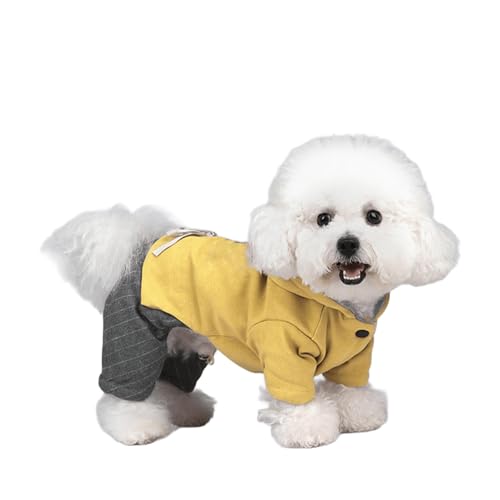 UOSIA Hund Hoodie Für Kaltes Wetter Warme 4-Beine Coral Fleece Sweatshirt Mit Knöpfen Weiche Dehnbare Onesie Pyjamas Für Kleine Mittlere Haustier Wintermantel UOSIA Hund Hoodie Für Kaltes Wetter Warme 4-Beine Coral Fleece Sweatshirt Mit Knöpfen Weiche Dehnbare Onesie Pyjamas Für Kleine Mittlere Haustier Wintermantel von UOSIA