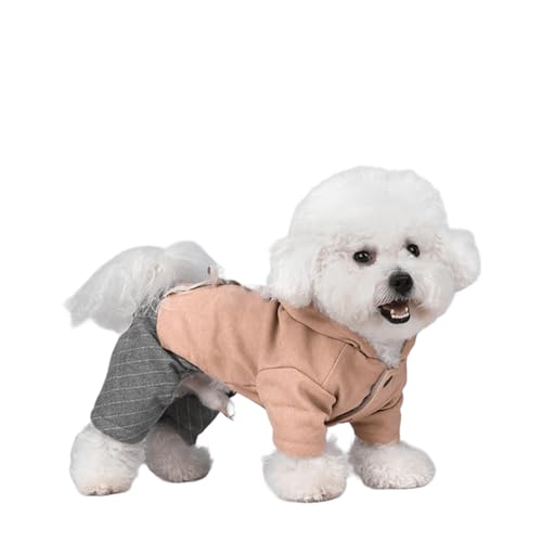 UOSIA Hund Hoodie Für Kaltes Wetter Warme 4-Beine Coral Fleece Sweatshirt Mit Knöpfen Weiche Dehnbare Onesie Pyjamas Für Kleine Mittlere Haustier Wintermantel UOSIA Hund Hoodie Für Kaltes Wetter Warme 4-Beine Coral Fleece Sweatshirt Mit Knöpfen Weiche Dehnbare Onesie Pyjamas Für Kleine Mittlere Haustier Wintermantel von UOSIA