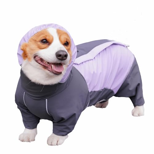 UOSIA Hund Regenmantel Für Corgi wasserdichte Vierbeinige Vollbeckung Verlängern Kragen Regenjacke Outdoor Reflektierende Reißverschluss Jacke Für Kleine Mittlere Hunde UOSIA Hund Regenmantel Für Corgi wasserdichte Vierbeinige Vollbeckung Verlängern Kragen Regenjacke Outdoor Reflektierende Reißverschluss Jacke Für Kleine Mittlere Hunde von UOSIA