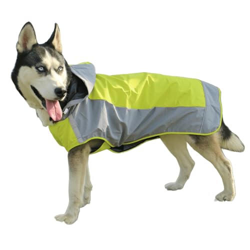UOSIA Hund Regenmantel Mit Kapuze Für Mittlere Große Hunde Verstellbare Haustier Regenjacke Mit Leine Loch/Reflektierenden Streifen Casual Leichte Hundejacke Für Regnerische Spaziergänge UOSIA Hund Regenmantel Mit Kapuze Für Mittlere Große Hunde Verstellbare Haustier Regenjacke Mit Leine Loch/Reflektierenden Streifen Casual Leichte Hundejacke Für Regnerische Spaziergänge von UOSIA