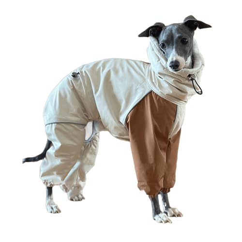 UOSIA Hund Regenmantel Winter 4-Beine Jacke Winddichte wasserdichte Reißverschluss Mantel Fleece Dicke Warme Schildkröte Hals Regenmantel Für Italienischen Greyhound UOSIA Hund Regenmantel Winter 4-Beine Jacke Winddichte wasserdichte Reißverschluss Mantel Fleece Dicke Warme Schildkröte Hals Regenmantel Für Italienischen Greyhound von UOSIA