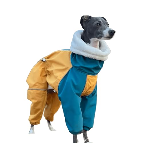UOSIA Hund Regenmantel Winter 4-Beine Jacke Winddichte wasserdichte Reißverschluss Mantel Fleece Dicke Warme Schildkröte Hals Regenmantel Für Italienischen Greyhound UOSIA Hund Regenmantel Winter 4-Beine Jacke Winddichte wasserdichte Reißverschluss Mantel Fleece Dicke Warme Schildkröte Hals Regenmantel Für Italienischen Greyhound von UOSIA