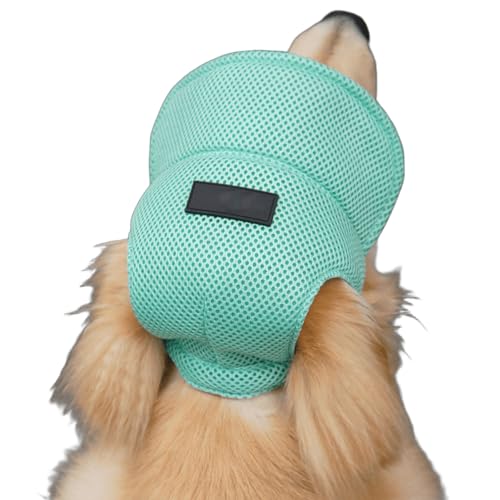UOSIA Hund Sonnenhut Baseball Cap Mesh Sommer Haustierkappen Mit Ohrlöchern Atmungsaktive Haustier Casual Cap Mit Verstellbarer Schnüre Für Kleine Mittlere Und Große Hunde von UOSIA