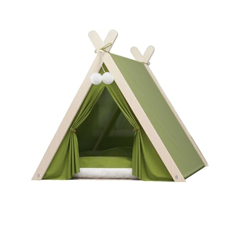 UOSIA Hund Teepee Bett Tragbares Haustier Zelt Für Kleine Hunde Mit Weichem Kissen, Leinwand Hund Süßes Haus 24 Zoll Indoor Outdoor UOSIA Hund Teepee Bett Tragbares Haustier Zelt Für Kleine Hunde Mit Weichem Kissen, Leinwand Hund Süßes Haus 24 Zoll Indoor Outdoor von UOSIA