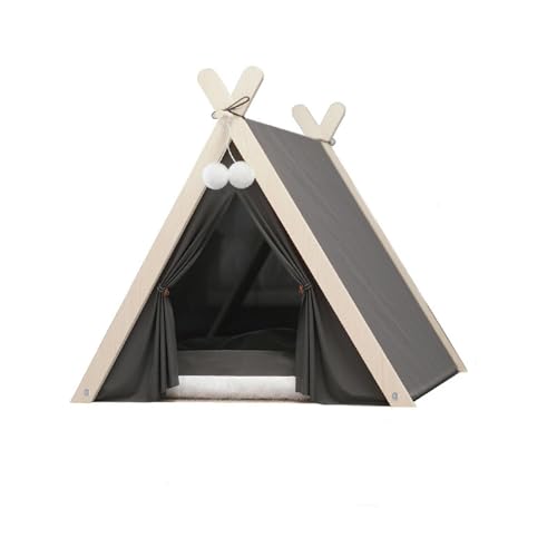 UOSIA Hund Teepee Bett Tragbares Haustier Zelt Für Kleine Hunde Mit Weichem Kissen, Leinwand Hund Süßes Haus 24 Zoll Indoor Outdoor UOSIA Hund Teepee Bett Tragbares Haustier Zelt Für Kleine Hunde Mit Weichem Kissen, Leinwand Hund Süßes Haus 24 Zoll Indoor Outdoor von UOSIA