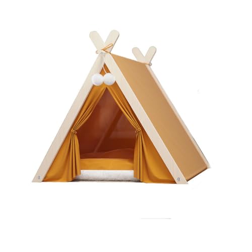 UOSIA Hund Teepee Bett Tragbares Haustier Zelt Für Kleine Hunde Mit Weichem Kissen, Leinwand Hund Süßes Haus 24 Zoll Indoor Outdoor UOSIA Hund Teepee Bett Tragbares Haustier Zelt Für Kleine Hunde Mit Weichem Kissen, Leinwand Hund Süßes Haus 24 Zoll Indoor Outdoor von UOSIA