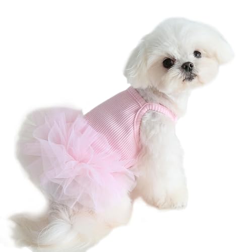UOSIA Hund Tutu Rock Dünne Süße Sommerpuppen -Weste Kleid Haustier Hemd Für Geburtstag Hochzeitsfeier Katzenbekleidung Accessoires von UOSIA