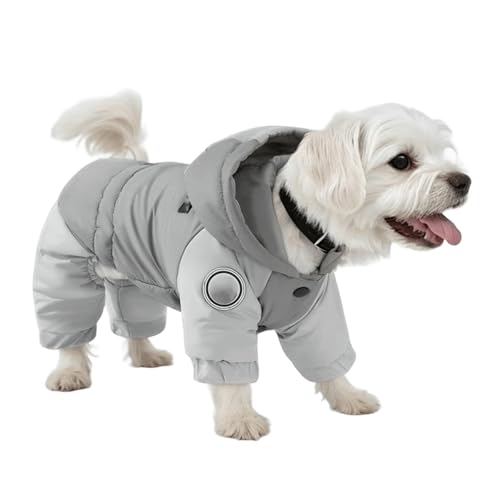 UOSIA Hund Winterjacken Für Kleine Hunde D-Ringe wasserdichte Puppy Hoodie Jacke Mit Verstellbarer Schnüre Warme 4 Beine Haustiermantel Für Kleine Mittlere Hunde UOSIA Hund Winterjacken Für Kleine Hunde D-Ringe wasserdichte Puppy Hoodie Jacke Mit Verstellbarer Schnüre Warme 4 Beine Haustiermantel Für Kleine Mittlere Hunde von UOSIA
