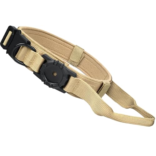 UOSIA Hunde Kragen Mit Airtag Halter Verstellbarer Nylon Air Tag Haustier Kragen Mit Kontrollgriff Und Schnellfreisetzung Schwermetall Schnalle Für Mittlere Große Hunde UOSIA Hunde Kragen Mit Airtag Halter Verstellbarer Nylon Air Tag Haustier Kragen Mit Kontrollgriff Und Schnellfreisetzung Schwermetall Schnalle Für Mittlere Große Hunde von UOSIA
