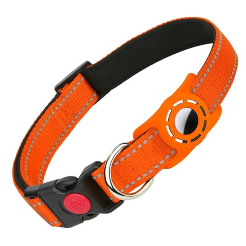 UOSIA Hundehalsband – Nylon Mit Weicher Polsterung, Halter, Reflektierender Streifen Und D-Ring – Leicht Und Bequem Für Kleine, Mittlere, Große Hunde von UOSIA