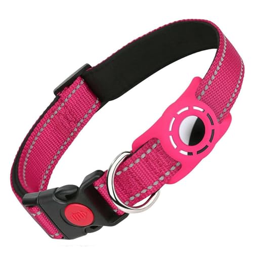UOSIA Hundehalsband – Nylon Mit Weicher Polsterung, Halter, Reflektierender Streifen Und D-Ring – Leicht Und Bequem Für Kleine, Mittlere, Große Hunde von UOSIA