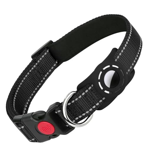 UOSIA Hundehalsband – Nylon Mit Weicher Polsterung, Halter, Reflektierender Streifen Und D-Ring – Leicht Und Bequem Für Kleine, Mittlere, Große Hunde von UOSIA