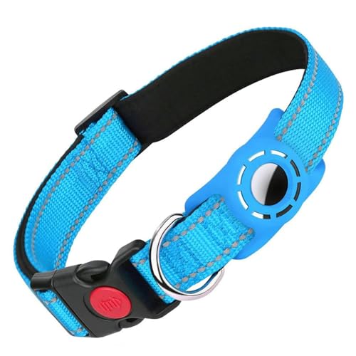 UOSIA Hundehalsband – Nylon Mit Weicher Polsterung, Halter, Reflektierender Streifen Und D-Ring – Leicht Und Bequem Für Kleine, Mittlere, Große Hunde von UOSIA