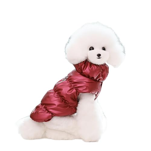 UOSIA Hundemäntel für den Winter Hundejacken für kleine Hunde Wintermantel für kleine Hunde Rosa Daunenjacke Hundemäntel für mittelgroße Hunde Hundeschneidress Hundefleecejacke von UOSIA