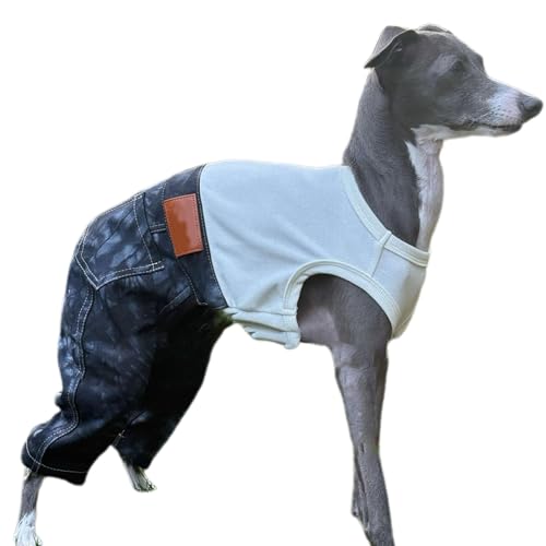 UOSIA Italienische Greyhound Kleidung Ärmellose Jeans Jumpsuit Mode Denim Outfit Für Whippet Hunde UOSIA Italienische Greyhound Kleidung Ärmellose Jeans Jumpsuit Mode Denim Outfit Für Whippet Hunde von UOSIA