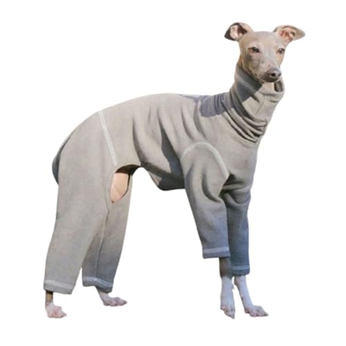 UOSIA Italienischer Windhund Onesie Kleidung Dehnbar Warm Rollkragenpullover Hundejacke Hemd & Outfit Vierbeinige Lange Ärmel Jumpusuit Welpe zu Erwachsenen Winter Haustiermantel von UOSIA