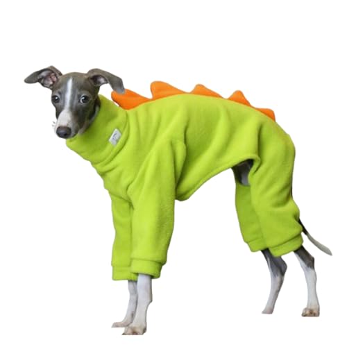 UOSIA Italienischer Windhund & Whippet Fleece Dinosaurier Kostüm Strampler Weicher Warmer Vierbeiner mit Langen Ärmeln Rollkragenpullover Hundemantel Outfit Jumpusuit Geeignet für kaltes Wetter UOSIA Italienischer Windhund & Whippet Fleece Dinosaurier Kostüm Strampler Weicher Warmer Vierbeiner mit Langen Ärmeln Rollkragenpullover Hundemantel Outfit Jumpusuit Geeignet für kaltes Wetter von UOSIA