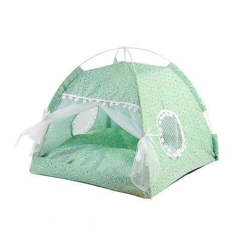 UOSIA Katze Prinzessin Indoor Zelt Haus Klappbare Katzen Teepee Mit Mesh Atmungsaktive Fenster, Tragbares Haustier Zelt Für Kleine Hunde UOSIA Katze Prinzessin Indoor Zelt Haus Klappbare Katzen Teepee Mit Mesh Atmungsaktive Fenster, Tragbares Haustier Zelt Für Kleine Hunde von UOSIA