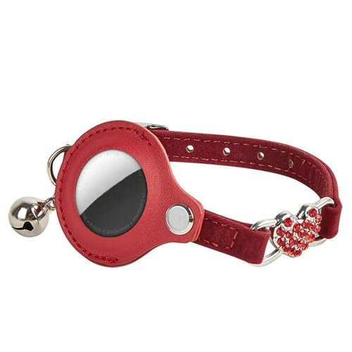 UOSIA Katzenhalsband Mit Lufttaghalter, Leicht Und Komfortabel, Mit Herzförmigem Strass Und Bell Für Boy Girl Cats Kätzchen, 0,4 Zoll Breite UOSIA Katzenhalsband Mit Lufttaghalter, Leicht Und Komfortabel, Mit Herzförmigem Strass Und Bell Für Boy Girl Cats Kätzchen, 0,4 Zoll Breite von UOSIA
