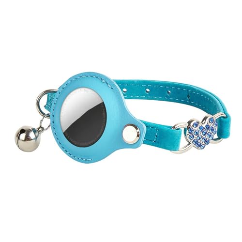 UOSIA Katzenhalsband Mit Lufttaghalter, Leicht Und Komfortabel, Mit Herzförmigem Strass Und Bell Für Boy Girl Cats Kätzchen, 0,4 Zoll Breite UOSIA Katzenhalsband Mit Lufttaghalter, Leicht Und Komfortabel, Mit Herzförmigem Strass Und Bell Für Boy Girl Cats Kätzchen, 0,4 Zoll Breite von UOSIA