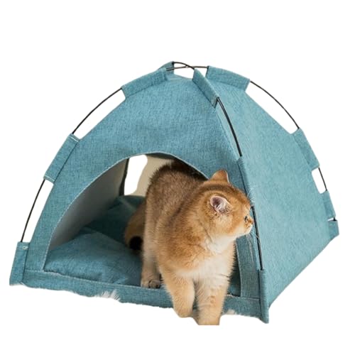 UOSIA Katzenzelt, Katzenhäuser Für Indoor-Katzen, Schnelle Montage Und Demontage, Tragbares Haustierzelt Mit Kissen Für Katzen, Kleine Hunde UOSIA Katzenzelt, Katzenhäuser Für Indoor-Katzen, Schnelle Montage Und Demontage, Tragbares Haustierzelt Mit Kissen Für Katzen, Kleine Hunde von UOSIA