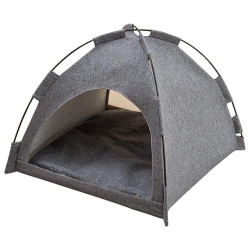 UOSIA Katzenzelt, Katzenhäuser Für Indoor-Katzen, Schnelle Montage Und Demontage, Tragbares Haustierzelt Mit Kissen Für Katzen, Kleine Hunde UOSIA Katzenzelt, Katzenhäuser Für Indoor-Katzen, Schnelle Montage Und Demontage, Tragbares Haustierzelt Mit Kissen Für Katzen, Kleine Hunde von UOSIA