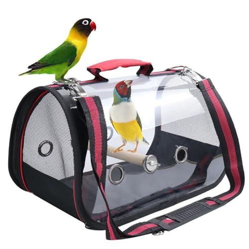 UOSIA Kleiner Haustierträger -Rucksack - Bird -Rucksack -Träger Mit Belüftungslöchern, Schultergurten Und Barsch Für Papageien Meerschweinchen Hamster Hühner Und Reptilien von UOSIA
