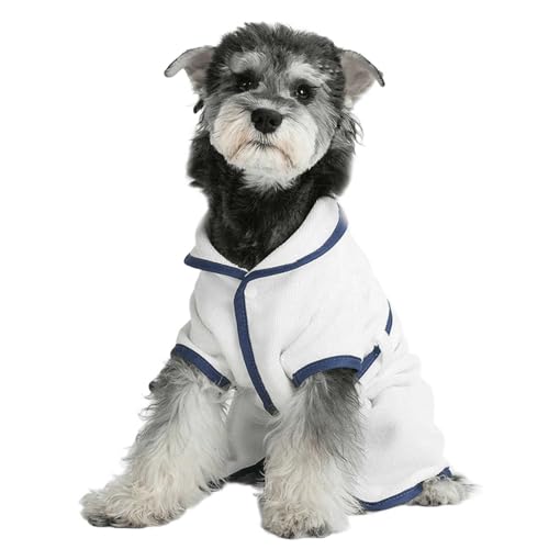 UOSIA Mode Hund Bademantel Für Kleine Hunde Lapel Haustier Absorbierender Trocknungsmantel Mit Taillenband Verstellbarer Gemütlicher Pyjama Bademantel Für Nach Dem Bad UOSIA Mode Hund Bademantel Für Kleine Hunde Lapel Haustier Absorbierender Trocknungsmantel Mit Taillenband Verstellbarer Gemütlicher Pyjama Bademantel Für Nach Dem Bad von UOSIA
