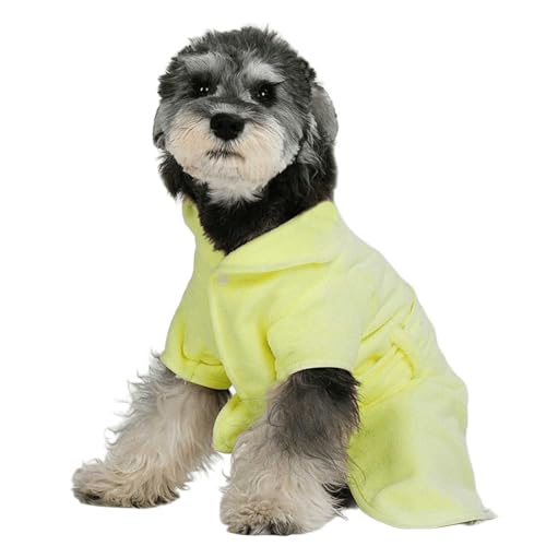 UOSIA Mode Hund Bademantel Für Kleine Hunde Lapel Haustier Absorbierender Trocknungsmantel Mit Taillenband Verstellbarer Gemütlicher Pyjama Bademantel Für Nach Dem Bad UOSIA Mode Hund Bademantel Für Kleine Hunde Lapel Haustier Absorbierender Trocknungsmantel Mit Taillenband Verstellbarer Gemütlicher Pyjama Bademantel Für Nach Dem Bad von UOSIA