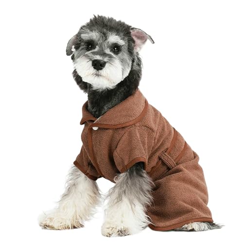 UOSIA Mode Hund Bademantel Für Kleine Hunde Lapel Haustier Absorbierender Trocknungsmantel Mit Taillenband Verstellbarer Gemütlicher Pyjama Bademantel Für Nach Dem Bad UOSIA Mode Hund Bademantel Für Kleine Hunde Lapel Haustier Absorbierender Trocknungsmantel Mit Taillenband Verstellbarer Gemütlicher Pyjama Bademantel Für Nach Dem Bad von UOSIA