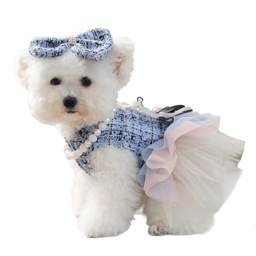 UOSIA Modische Hundekleidchen mit Schleife und Perlenkette Herbstliches Welpenkleid Rock Tutu Schleife Hochzeitskleid Süße formelle Kleidung für Haustiere UOSIA Modische Hundekleidchen mit Schleife und Perlenkette Herbstliches Welpenkleid Rock Tutu Schleife Hochzeitskleid Süße formelle Kleidung für Haustiere von UOSIA
