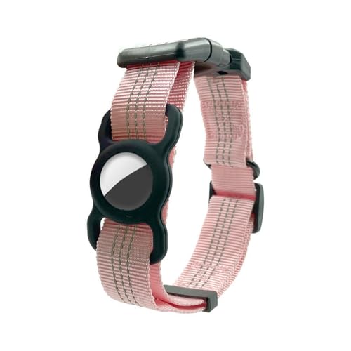 UOSIA Nylon Hundehalsband Mit Halter, Reflektierender Streifen Und Metall D-Ring – Verstellbares Haustier Halsband Für Mittlere Bis Große Hunde von UOSIA