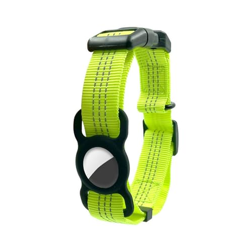 UOSIA Nylon Hundehalsband Mit Halter, Reflektierender Streifen Und Metall D-Ring – Verstellbares Haustier Halsband Für Mittlere Bis Große Hunde von UOSIA