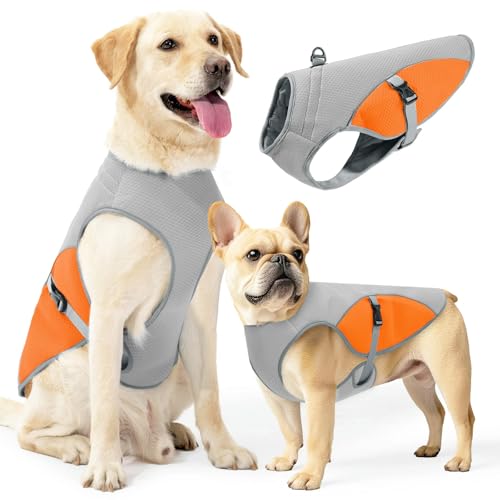 UOSIA Sommer -Hundekühlungs -Weste Kabelbaum - Atmungsaktives Leichtes Gewicht Mit Reflektierendem Design, Verstellbarer Bauchschnalle Und Metall D -Ring Für Kleine Mittelgroße Große Hunde UOSIA Sommer -Hundekühlungs -Weste Kabelbaum - Atmungsaktives Leichtes Gewicht Mit Reflektierendem Design, Verstellbarer Bauchschnalle Und Metall D -Ring Für Kleine Mittelgroße Große Hunde von UOSIA