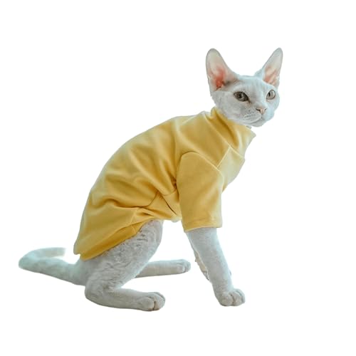 UOSIA Sphynx Katzen Solid Warm Shirt Weiches Haarloses Katzen Pullover Shirt Mit Ärmeln All Season Licht Und Warm Schildkröten Hals Undershirt Für Devon Rex, Peterbald UOSIA Sphynx Katzen Solid Warm Shirt Weiches Haarloses Katzen Pullover Shirt Mit Ärmeln All Season Licht Und Warm Schildkröten Hals Undershirt Für Devon Rex, Peterbald von UOSIA